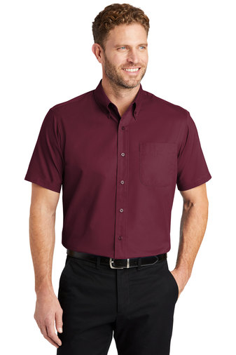 CornerStone®  Adult Unisex Short Sleeve SuperPro Twill Dress Shirt
